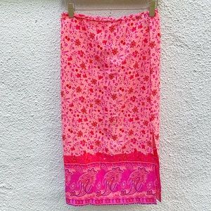 Y2K Hype Midi Paisley Skirt